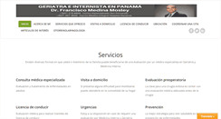 Desktop Screenshot of medicinaygeriatriapanama.com